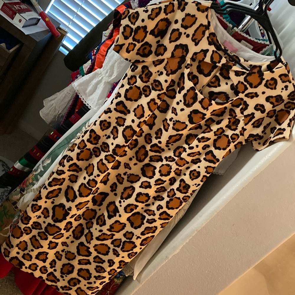 NWT Disney Dress Shop leopard print dress